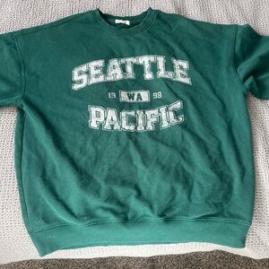 Green Seattle Pacific women’s Sweater